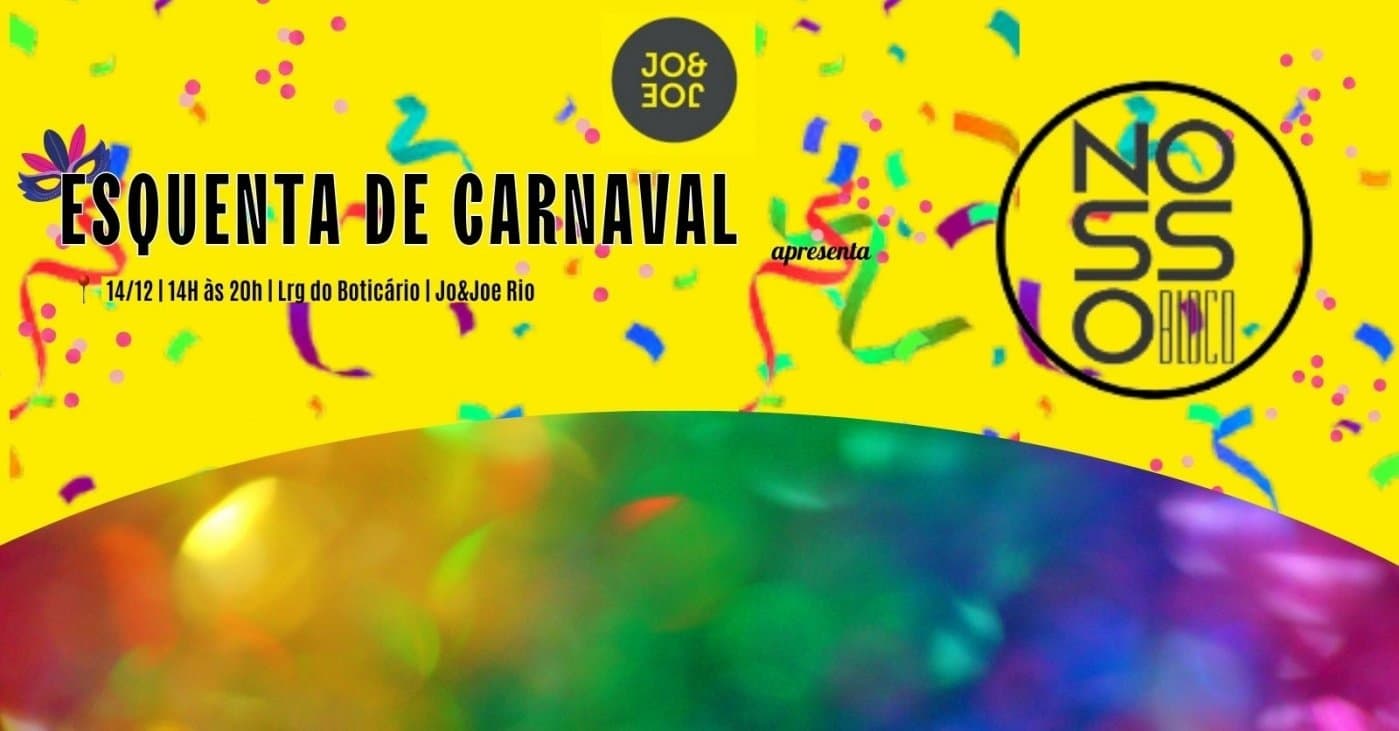 Esquenta de Carnaval com NOSSOBLOCO