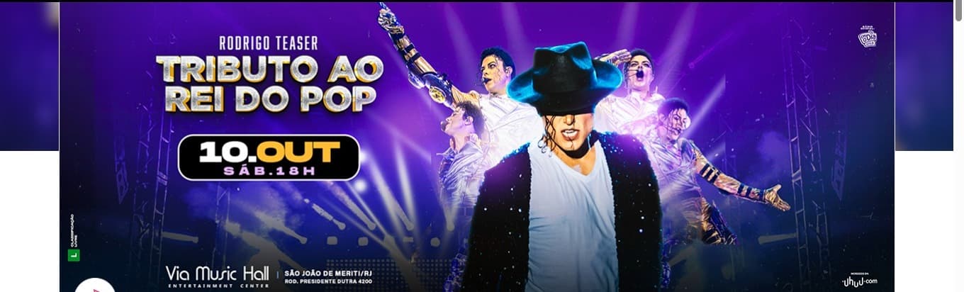 TRIBUTO AO REI DO POP na VIA MUSIC HALL