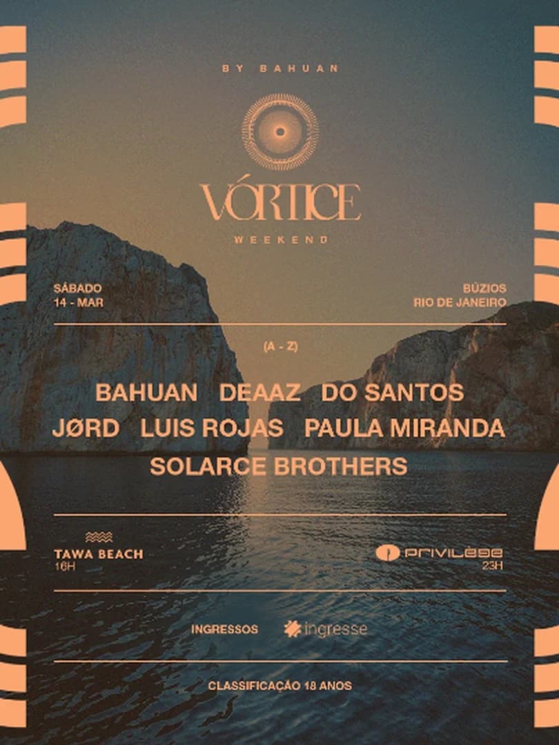 VÓRTICE WEEKEND no PRIVILÈGE BÚZIOS