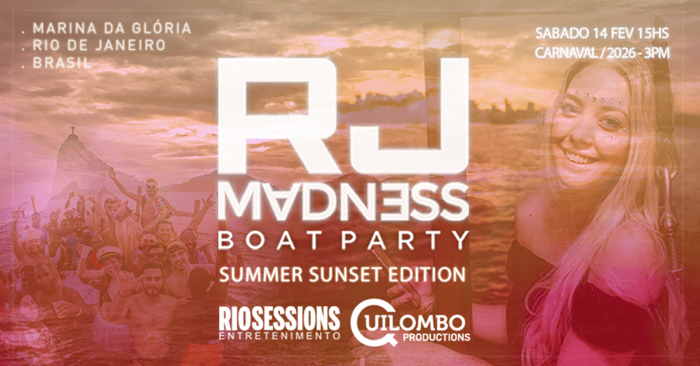 RIO MADNESS BOAT PARTY! :: SUNSET EDITION! :: CARNAVAL 2026!