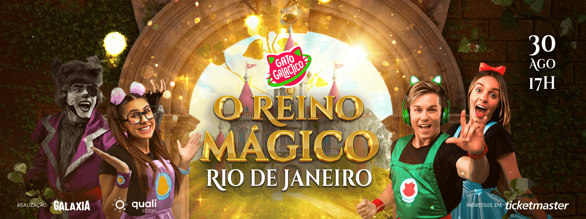 Gato Galactico em “O REINO MÁGICO” no Qualistage