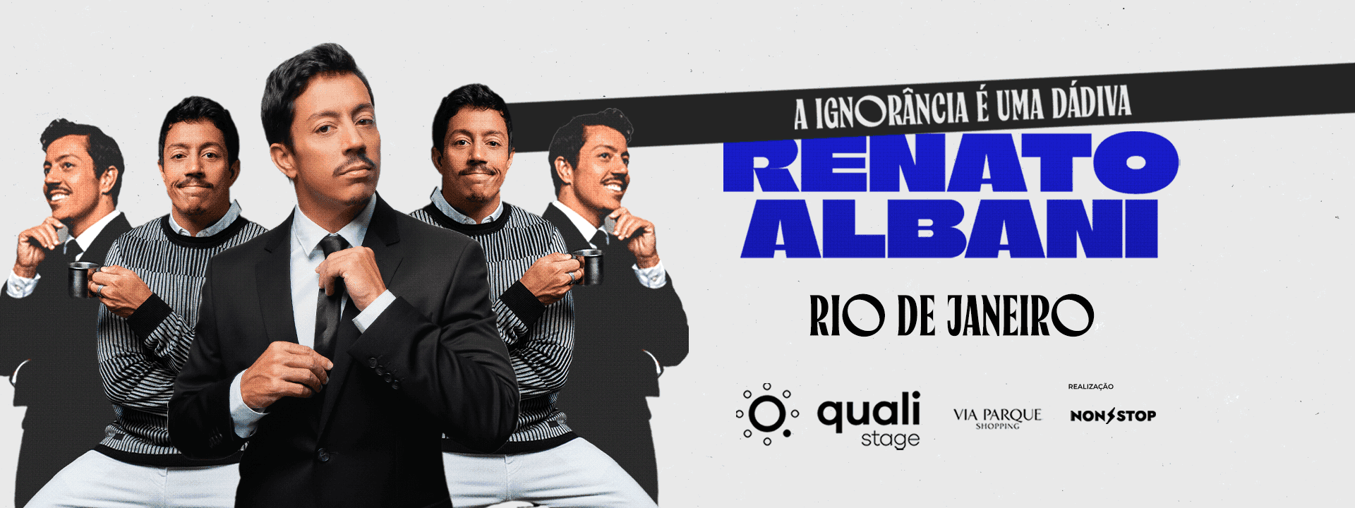 Renato Albani em“A Ignorância É Uma Dádiva” no Qualistage